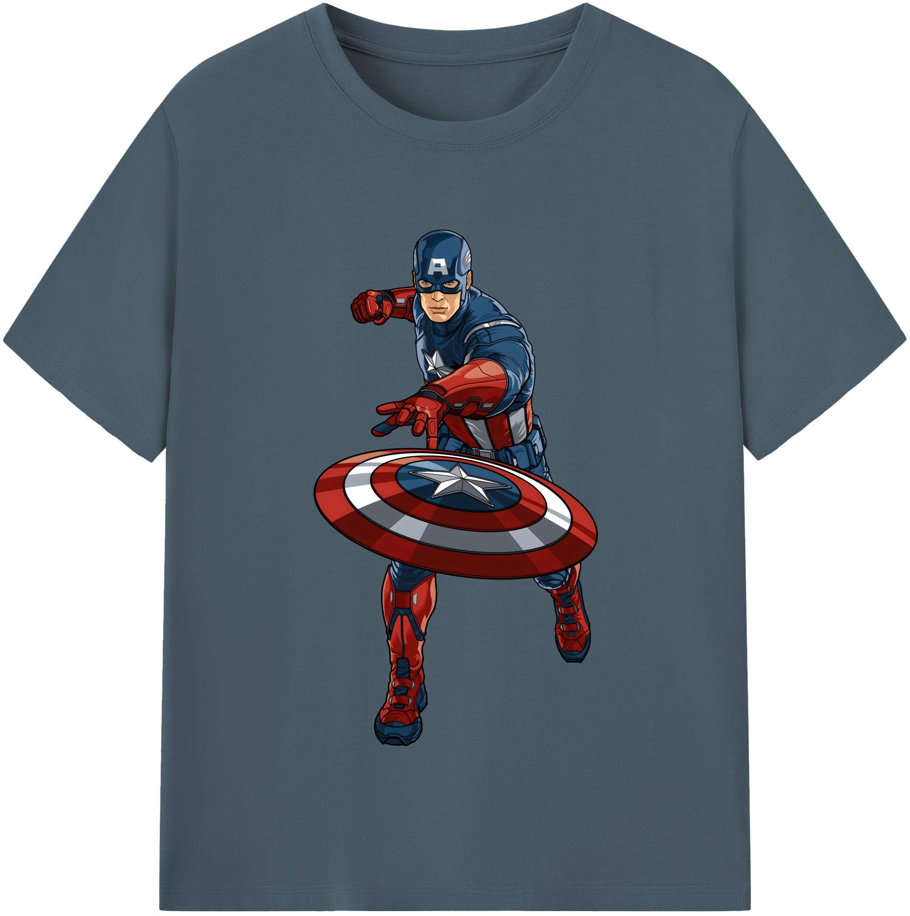 （画像用） アベンジャーズ The Avengers 綿100％半袖Tシャツ（フロントプリント）